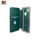 Чехол-книга для Xiaomi Redmi 9C/Redmi 10A с усиленными углами, зеленого цвета