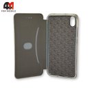 Чехол-книга для Xiaomi Redmi 7A темно-синего цвета