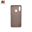 Чехол для Samsung A20s Silicone Case, пудрового цвета