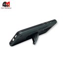 Чехол для Xiaomi Redmi Note 9/Redmi 10X пластиковый, противоударный с подставкой, зеленого цвета