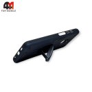 Чехол для Xiaomi Redmi Note 9S/Note 9 Pro/Note 9 Pro Max пластиковый, противоударный с подставкой, синего цвета