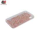 Чехол для Huawei Y5 2019/Honor 8S силиконовый, глиттер, красного цвета