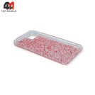 Чехол для Huawei Y5P/Honor 9S силиконовый, глиттер, красного цвета