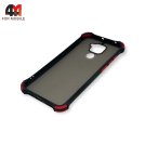 Чехол для Xiaomi Redmi Note 9/Redmi 10X пластиковый с усиленными углами, черного цвета