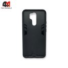 Чехол для Xiaomi Redmi 9/Poco M2 пластиковый, противоударный с подставкой, зеленого цвета