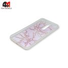 Чехол для Xiaomi Redmi 8 силиконовый с попсокетом, розового цвета