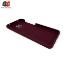 Чехол для Xiaomi Redmi Note 9S/Note 9 Pro/Note 9 Pro Max Silicone Case, цвет марсала