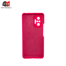 Чехол для Xiaomi Poco M5s/Redmi Note 10 4G/Note 10S Silicone Case, ярко-розового цвета