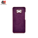 Чехол для Xiaomi Poco X3/X3 Pro Silicone Case, цвет марсала