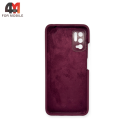Чехол для Xiaomi Poco M3 Pro/Redmi Note 10T/Redmi Note 10 5G Silicone Case, цвет марсала