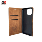 Чехол-книга для Xiaomi Mi 11 lite коричневого цвета