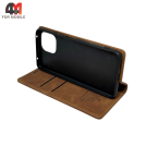 Чехол-книга для Xiaomi Mi 11 lite коричневого цвета