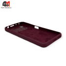 Чехол для Xiaomi Poco X4 Pro 5G Silicone Case, цвет марсала