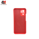 Чехол для Xiaomi Poco M5s/Redmi Note 10 4G/Note 10S Silicone Case, кораллового цвета