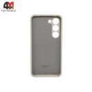 Чехол для Samsung S23 Silicone Case Premium, бежевого цвета