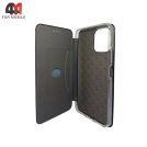 Чехол-книга для Xiaomi Redmi 12 4G бок ракушка, черного цвета