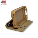 Чехол книга Iphone 4/4S золотого цвета
