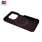 Чехол Iphone 15 Pro кевларовый, MagSafe, красного цвета