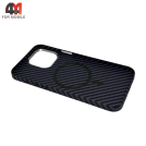 Чехол Iphone 14 Plus/15 Plus кевлар + MagSafe, фиолетового цвета