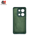 Чехол для Xiaomi Poco M6 Pro 4G/Redmi Note 13 Pro 4G Silicone Case, темно-зеленого цвета