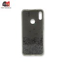 Чехол для Huawei Y6 2019/Honor 8A/Y6s силиконовый, глиттер, черного цвета