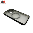 Чехол Iphone 15 матовый+MagSafe, черного цвета, J-Case