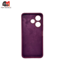 Чехол для Xiaomi Poco M6 4G/Redmi 13 4G Silicone Case, цвет марсала