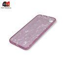 Чехол для Xiaomi Redmi Note 5A силиконовый, мраморный, фиолетового цвета