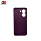 Чехол для Xiaomi Poco X7 Pro/Redmi Turbo 4 5G Silicone Case, цвет марсала