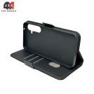 Чехол-книга для Samsung A55 5G шов, черного цвета, Case
