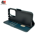 Чехол-книга для Xiaomi Redmi Note 14 4G шов, зеленого цвета, Case