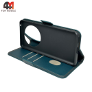 Чехол-книга для Huawei Honor X9B шов, зеленого цвета, Case