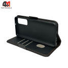 Чехол-книга для Huawei P Smart 2021 шов, черного цвета, Case