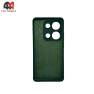 Чехол для Xiaomi Redmi Note 14S Silicone Case, темно-зеленого цвета