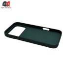 Чехол для iPhone 17 Pro Max карбон с MagSafe, зеленого цвета