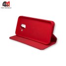 Чехол-книга для Samsung J6 2018/J600 красного цвета, New Case