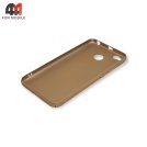 Чехол для Xiaomi Redmi 4X пластиковый, матовый, золотого цвета