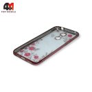 Чехол для Xiaomi Redmi 5 Plus силиконовый, стразы, розового цвета