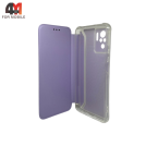 Чехол-книга для Xiaomi Poco M5s/Redmi Note 10 4G/Note 10S с усиленными углами, лавандового цвета