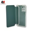 Чехол-книга для Xiaomi Redmi 10 с усиленными углами, зеленого цвета