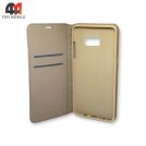 Чехол-книга для Samsung Note 6/7 золотого цвета, New Case