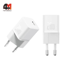 Baseus Сетевой адаптер CCGN050102, USB-C, 20W, белый