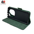 Чехол-книга для Xiaomi Redmi Note 14 Pro Plus 5G зеленого цвета, Case