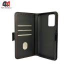 Чехол-книга для Xiaomi Redmi 10 шов, черного цвета, Case