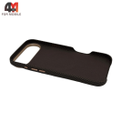 Чехол для iPhone 17 Air карбон с MagSafe, коричневого цвета