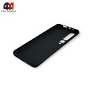 Чехол для Xiaomi Mi 10 силиконовый, матовый, черного цвета