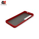 Чехол для Xiaomi Mi 10 пластиковый с усиленной рамкой, красного цвета