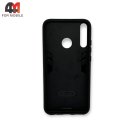 Чехол для Huawei P40 Lite E/Y7P/Honor 9C силиконовый, противоударный с подставкой, черного цвета