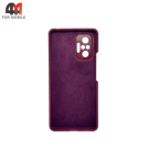 Чехол для Xiaomi Poco M5s/Redmi Note 10 4G/Note 10S Silicone Case, цвет марсала