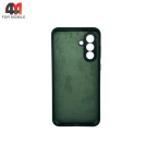 Чехол для Samsung A56 Silicone Case, темно-зеленого цвета
